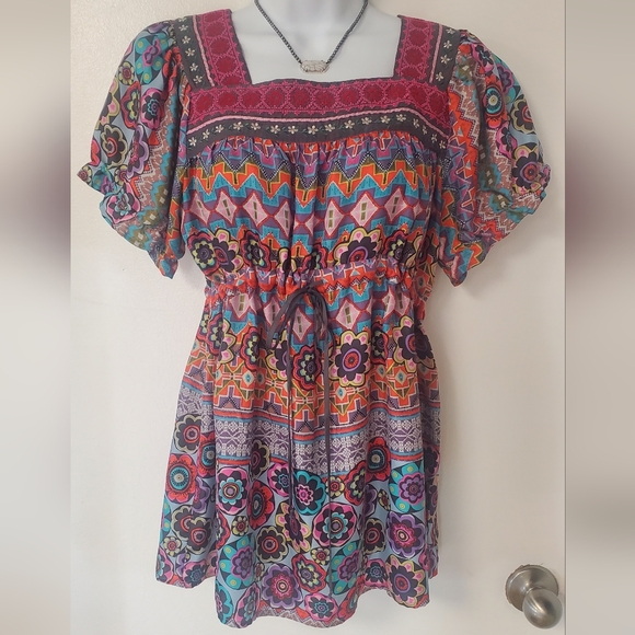 Johnny Was Tops - Johnny Was 100% Silk Blouse, XS